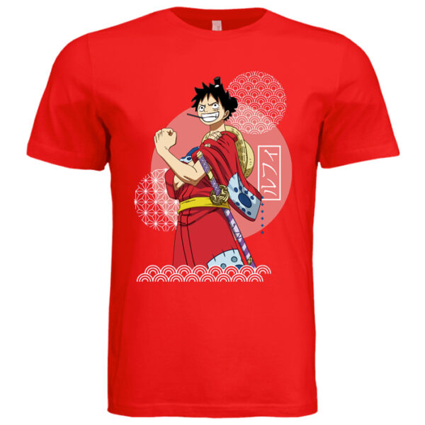 One Piece - Luffy Japanese Attire Red