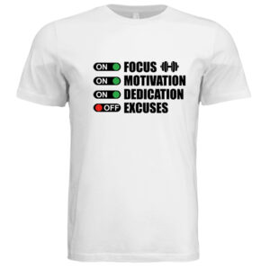 Focus, Motivation, Dedication, No Excuses